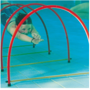 Underwater Swimming Half Hoops