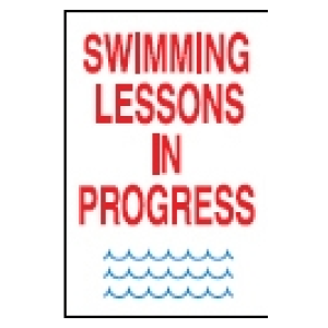 Swimming Lessons In progress Sign - Directive Signs