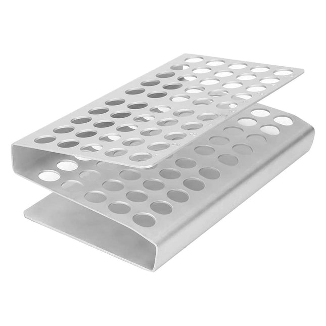 S-Shaped Test Tube Rack - Securely Holds 50 Tubes of 17.5mm Diameter