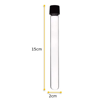 10cm Borosilicate Culture Tubes Glass Round Bottom