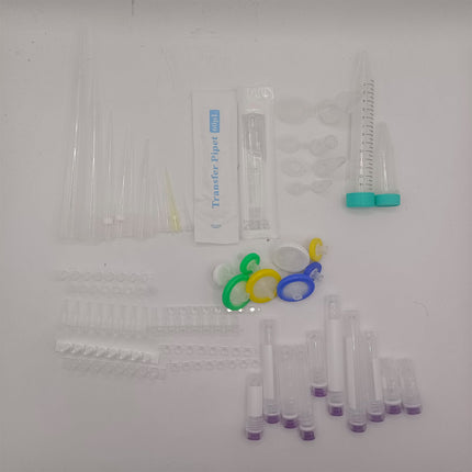 Plasticware Kit | 50+ Pieces | Essential Microbiology Laboratory Tools for Sample Preparation and Analysis