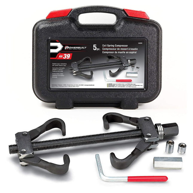 Powerbuilt Coil Spring Compressor Tool Kit, 5 Piece