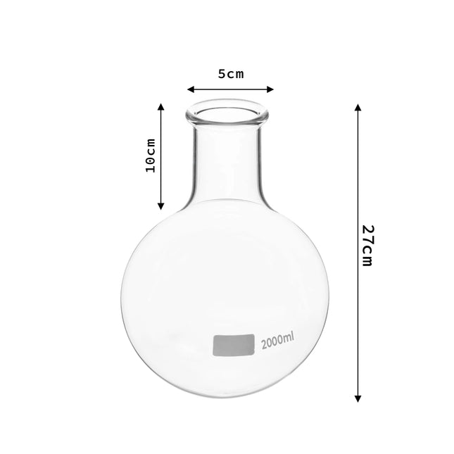 2000ML Round Bottom Flask | Borosilicate 3.3 Glass