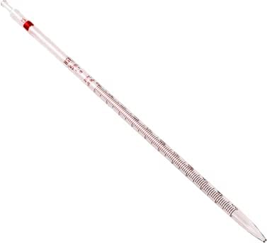 Set of 5 Heavy Duty Glass Graduated Pipette 5ml Capacity.