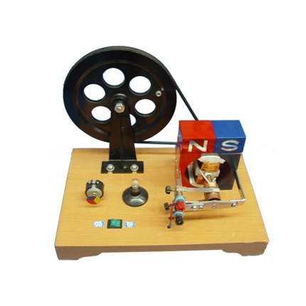 AC DC Dynamo Model with Bulb and Fan