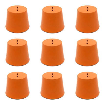 Set of 9 Heavy Duty Stoppers, 2 Holes on Top & Bottom