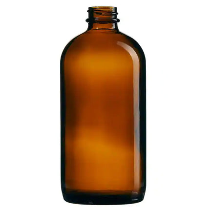 Pack of 5, 500ml Heavy Duty Round Narrow-Mouth Brown Amber