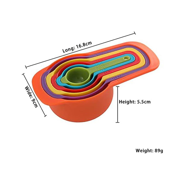 6 Pcs | Measuring Cups and Spoons Set