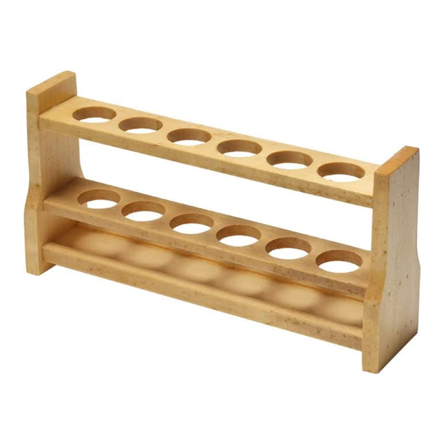 6 Holes Wooden Test Tube Rack