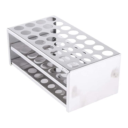 32 Hole Test Tube Racks Stainless Steel