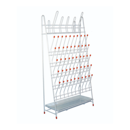 Laboratory Drying / Draining Rack 55 Pegs with Pan