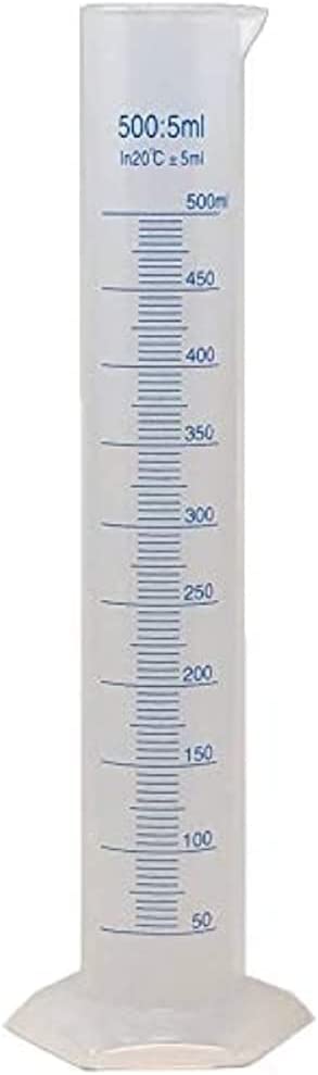 Set of 4 Heavy Duty Graduated Plastic Cylinder