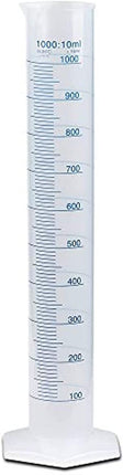 Set of 4 Heavy Duty Graduated Plastic Cylinder