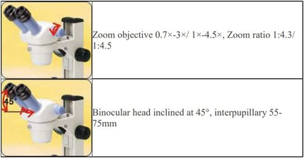 NSZ-405 Zoom Binocular Stereo Microscope