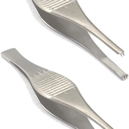 Pack of 2 Stainless Steel Professional Forceps 7.2"