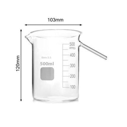 Displacement Vessel Glass | High-Quality Borosilicate 3.3 Glass with Precise Graduation