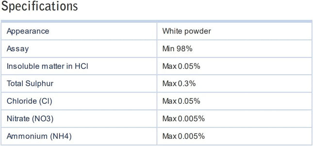 250g LITHIUM CARBONATE