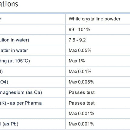 500g Sodium Acetate Anhydrous Extra Pure