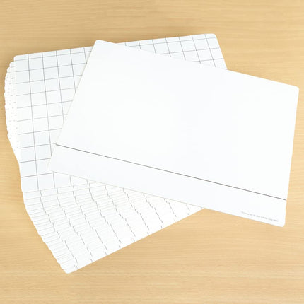 Pack of 30 Double Sided Heavy Duty White Board 2cm Grid