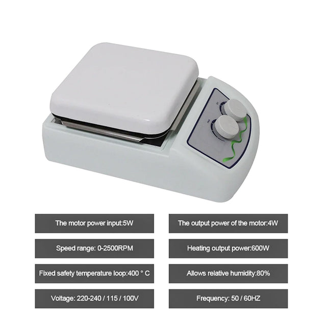 5L Magnetic Stirrer Heating Plate Stirrer | High-Quality Materials