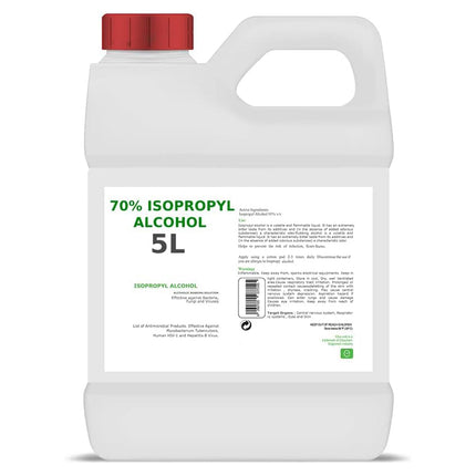 1 Liter / 5 Liters / 20 Liters 70% Isopropyl Alcohol U.S.P