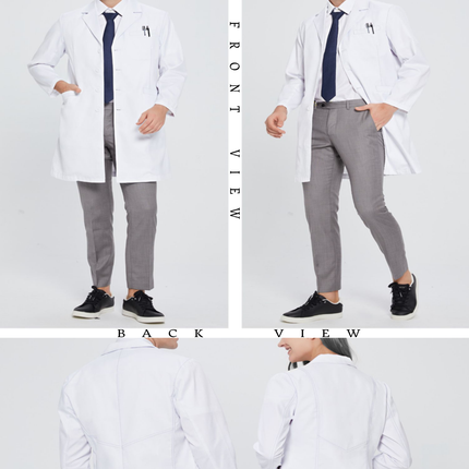 BioHub Ultra Soft Slim-Fit UniSex Professional Surgical Gown Lab Coat