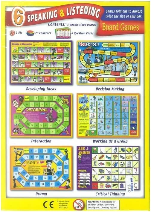 Pack of 6 Speaking & Listening Board Games