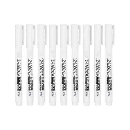 9 Pcs White Acrylic Paint Pens | 1mm Fine Tip