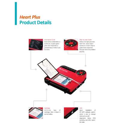 Automatic external defibrillator HeartPlus™ NT-180