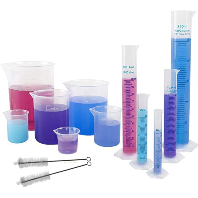 Plastic Graduated Cylinder Set