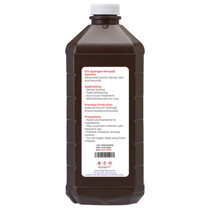 Pack of 12% Hydrogen Peroxide Solution 500ml