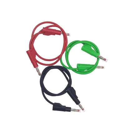 Set of 3 Retractable Stacking Banana Plug Cable