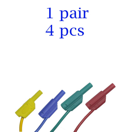 4Pcs 4mm Banana Plug to Banana Plug Test Leads