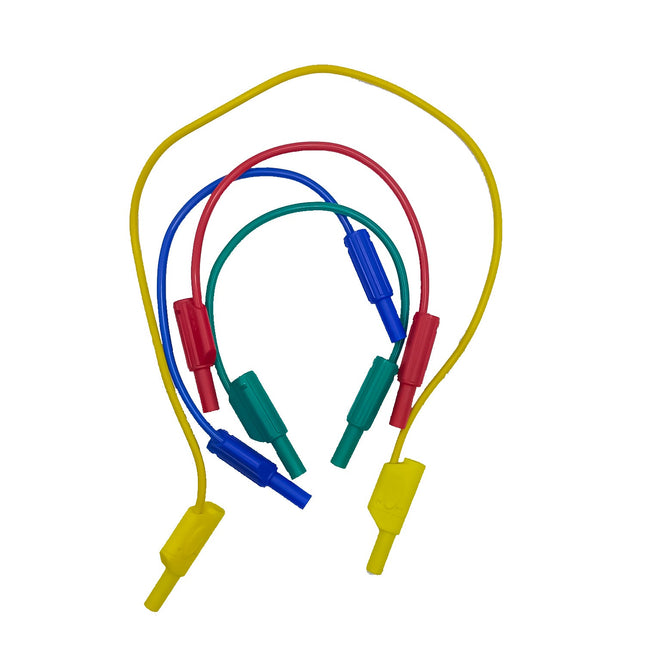 4Pcs 4mm Banana Plug to Banana Plug Test Leads