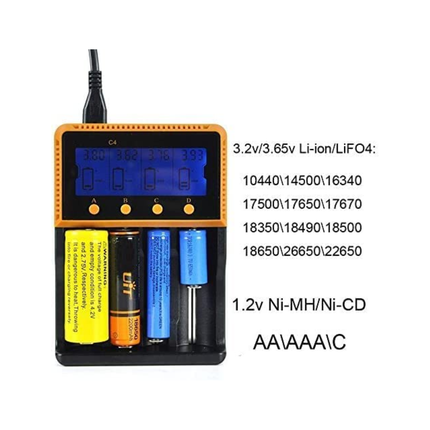 4 Slot Universal Battery Charger