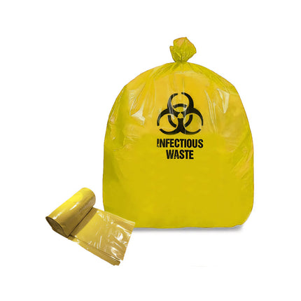 Biohazard Highly Infectious Waste Bag | Yellow | 60cm x 32cm