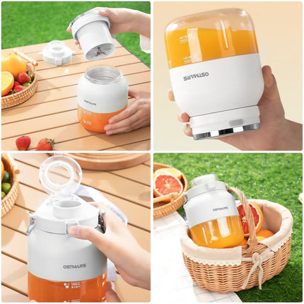 800 ML | Portable Blender Cup | Rechargeable Juice Maker with 10 Blades