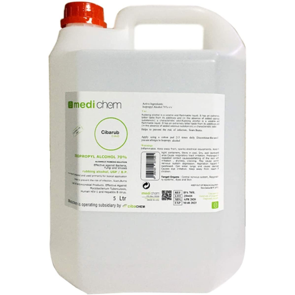 Cibarub Alcohol Isopropyl 70% Solution 5L