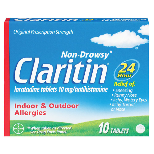 Claritin 24 Hour Allergy, 10 mg, 10 tabs