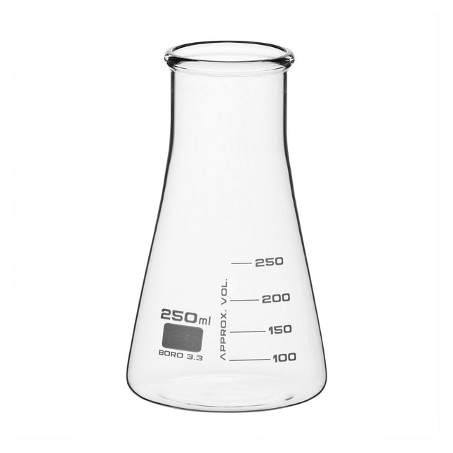 Conical Flask | Short Wide Neck | 250ML Graduated