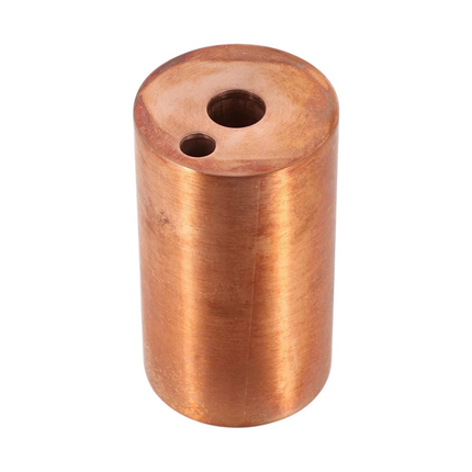 Copper Metal Block Calorimeter Drilled with 2 Holes