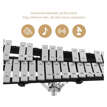 Deluxe 32 Aluminum Keynote Glockenspiel Xylophone Kit