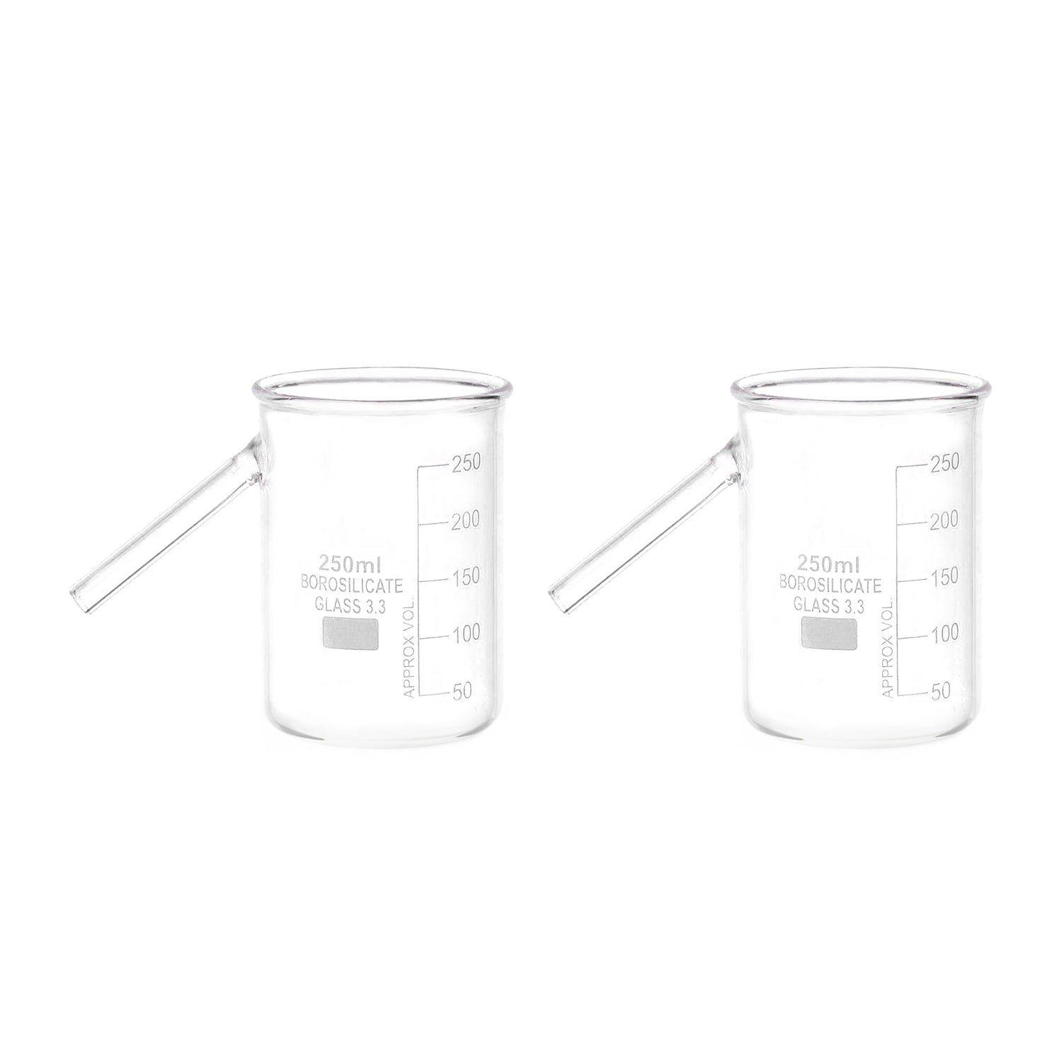 Rectangular Graduated Vessel Set of 2 | Displacement Vessels Graduated 250ml – Vision International ...