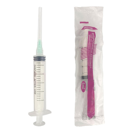 Disposable Syringe 1ml With 26g x 1/2"