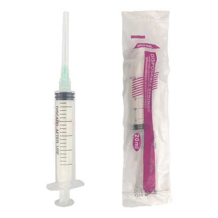 Disposable Syringe 20ml With 21g x 1 1/2"