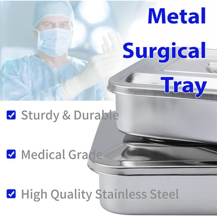 1 Stainless Steel Trays | Dimensions 250 x 160 x 50 mm