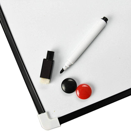 Dry Erase Metallic Magnetic Whiteboard With Wiper