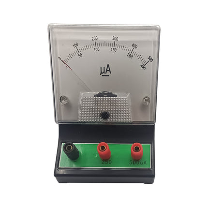 Dual Range Analog Ammeter D.C | Accurate Readings | DC 0-250-500µA