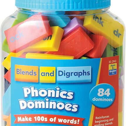 Blends & Digraphs Phonics Dominoes, Set of 84 Dominoes