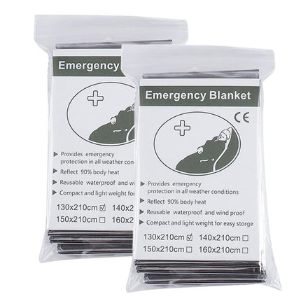 Emergency Foil Blanket | Size 130x210cm | Thermal Insulation for Outdoor Rescue